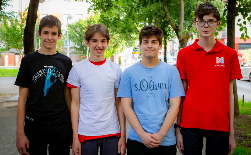 Nikola Vlašić, Borna Gudac, Luka Rančić i Ivo Pavičić