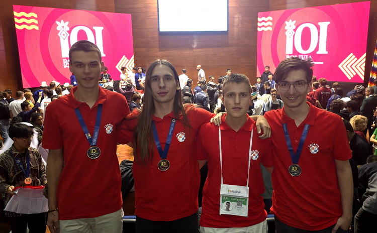 Lovro Tunjić, Fran Škarica, Nikola Vujica i Dino Hadžić